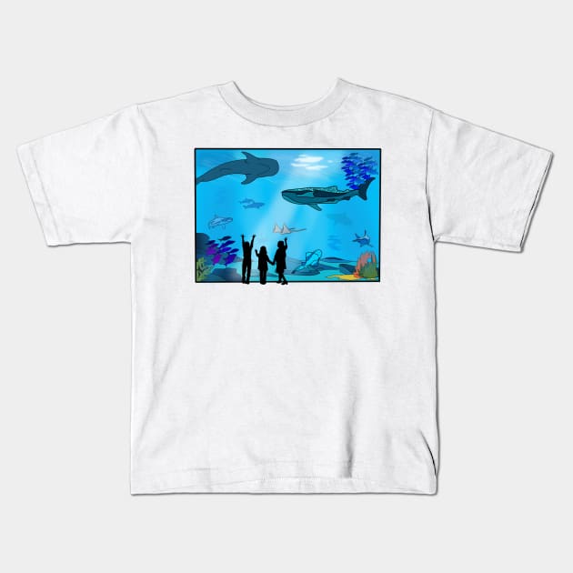 Aquarium Kids T-Shirt by Nerdpins